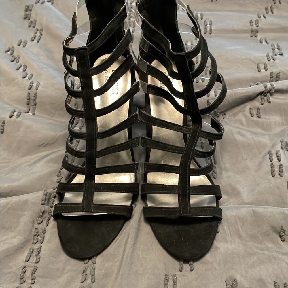 Bleecker & Bond cage cut out heels 8.5